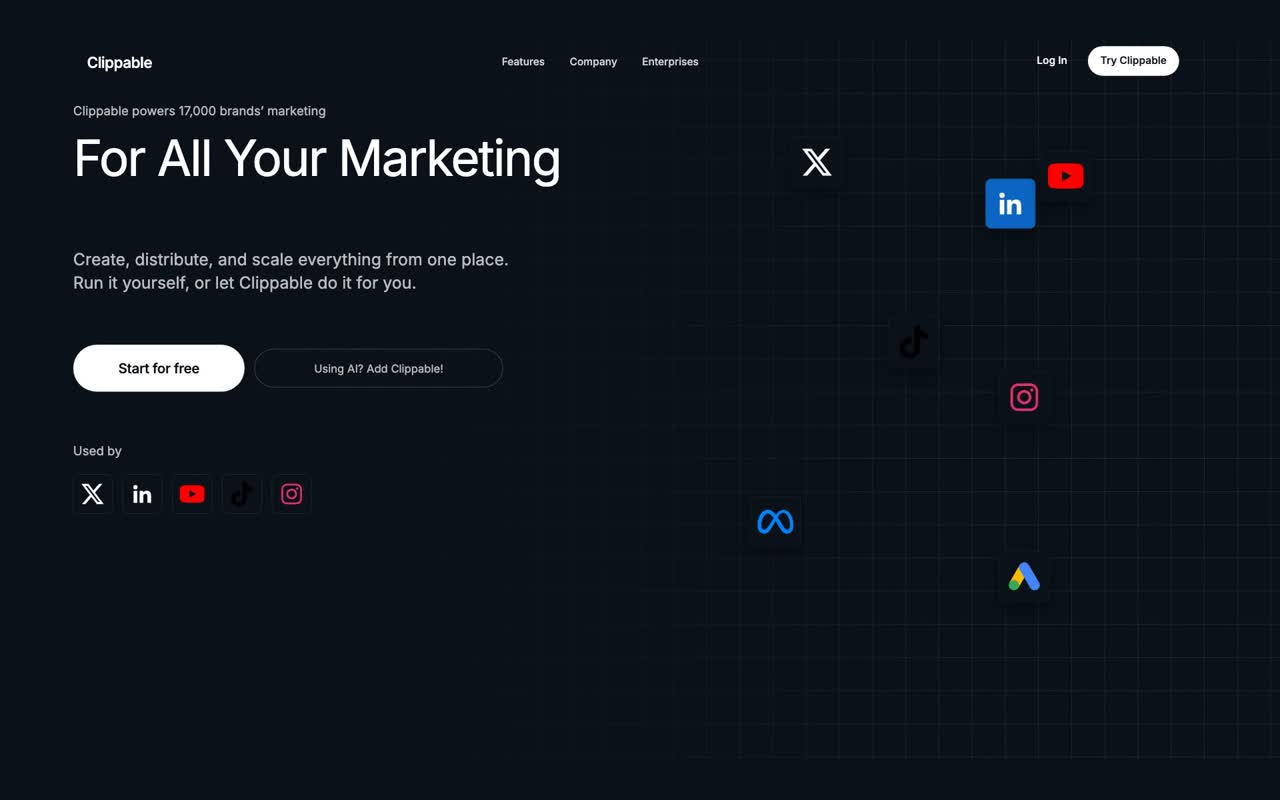 AI ad generator launch video: Clippable product-window launch film